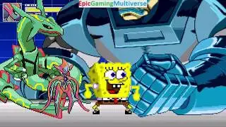 Legendary Pokemon (Arceus And Deoxys) And SpongeBob VS Apocalypse In A MUGEN Battle / Match