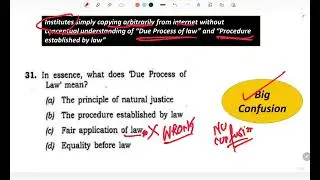 Clarity on Due Process of Law Question asked in Prelims 2023 | The Real Concept Explained @CSRsIAS