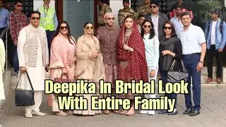 Deepika Padukone And Ranveer Singh ENTIRE FAMILY | VIDEO | 1st Anniversary Ceremony