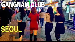 [4K] Gangnam walk night-gangnam street club first day 2022 -  seoul korea 4K