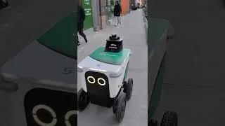 Робот-доставка еды в китайский ресторан в виде куклы