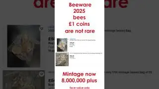 BEEWARE mintage FIGURE hike 2025 bees  - Ep.286.    #shorts #UKcoins #&pound;2 #50p #&pound;1