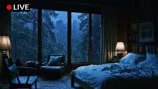 The Perfect Rain in a Quiet Bedroom || Rain Sounds for Sleeping, Focus, Relaxing (No Thunder)