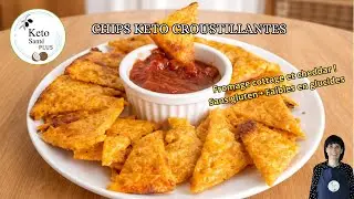 Chips Tortillas au Fromage 🧀 | Croustillantes / Faibles en Glucides (Keto) et Sans gluten