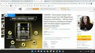 ASIN Review: MMA Nutrition HRDWRK - Electrolytes Powder Keto Hydration Sugar Free - Amazon FBA