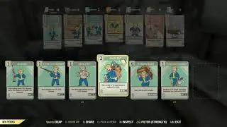 Fallout76 Can't equip perk cards