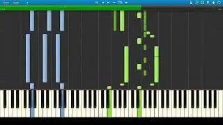 Chrono Trigger MAIN THEME Epic version - piano tutorial (synthesia)