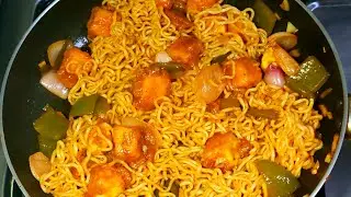 Chilli Paneer Maggi | Maggi Recipe | Paneer Maggi | Maggi Maggi