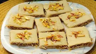 बिना गैस जलाऐ सिर्फ 5 मिनट में  Special Dry Fruit  Sandwich Sweet Recipe. Fireless Cooking Recipe. 