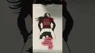 Girl Football 🏈 Player! #football #girlsfootball #fyp  #smallbusiness #floridalocal #customized