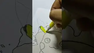Pikachu speed drawing #SatisfyingArt #PokemonArt #SpeedDrawing