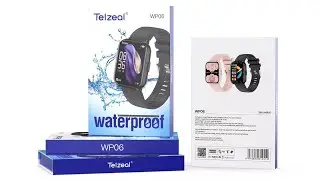 Telzeal WP06 Waterproof Smart Watch  2 PAIRS STRAP 2 Different Colors