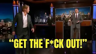 Jimmy Kimmel Kicks Brad Pitt Out After Heated Live Argument
