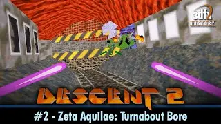 3dfx Voodoo 1 - Descent II - #2 - Zeta Aquilae: Turnabout Bore [Gameplay]
