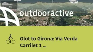 bicycle ride in la Vall d'en Bas: Olot to Girona: Via Verda Carrilet 1 (traffic-free)