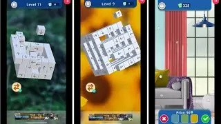 Tap to Unblock 3d Cube Away (IOS Gameplay)