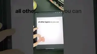 Turn on *solo visibility* in procreate to focus on one layer 🧘 #shorts