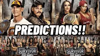 JOHN CENA'S LAST PLE MATCH!! Our #wwe Survivor Series War Games PREDICTIONS w/ @tcjeff1