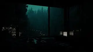 Soothing Forest Rain (No Ads)  - Dark Bedroom Night Ambience for Deep, Peaceful Sleep & Relaxation