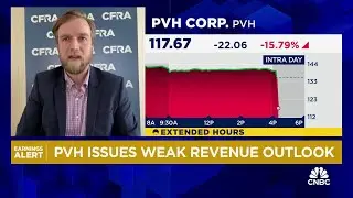 PVH's stock tumbles on weak revenue guidance