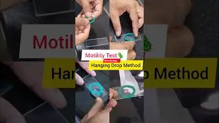 Тест на подвижность 🦠 &mdash; Метод висячей капли &mdash; Практический курс MBBS 2-го года #шорты #микробиоло...