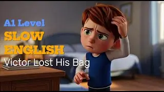 Victor Lost His Bag | Easy English Listening Story For Beginners (A1 Level)