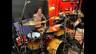Tosh the Drummer Recording on a Big Ol' Nasty Getdown song w/ Remco Hendriks Josh Paul & Mike Green