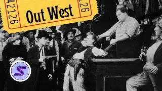Out West 1918, American Silent Western Comedy Film Starring &ldquo;Fatty&rdquo; Arbuckle and Buster Keaton