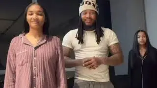 FETTY WAPS, DAUGHTERS POKE FUN AT HIS DANCE SKILLS DURING TIME DAD WAS TRYING BUT KEPT MESSING UP
