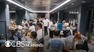 A look at NBA arenas transformed into voting centers for the election