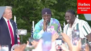 VIRAL MOMENT: Rappers Sleepy Hallow And Sheff G Join Trump Onstage At Bronx Campaign Rally