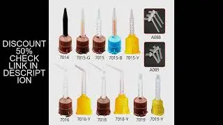 50/100 PCS Dental Mixing Tips Short Silicone Disposable Rubber Mixing Head Brown 1:1/1:4 Dental Impr