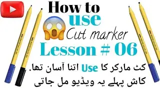 How to use cut markers(Lesson 06) How to join capital letters with small letters |English Caligraphy