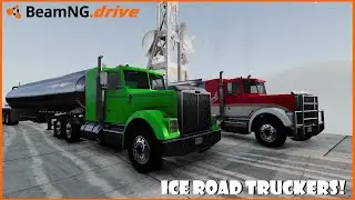BEAMNG.DRIVE MP | ICE ROAD TRUCKING (FROZEN LAKE)