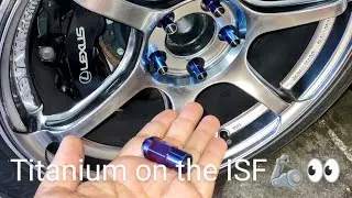 real titanium grade 5 lug nuts for Toyota Lexus isf rcf gsf lc500 supra mr2 gr corolla