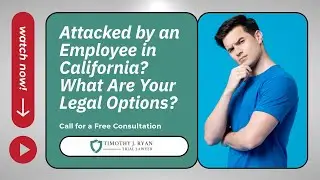 Attacked by an Employee in California? What Are Your Legal Options? | Call for a Free Consultation