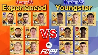 Star Players become Goalkeepers in Penalty Shootout! Experienced Players vs Young Players【FC 24】