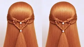 🤩Must Try This Cute Open Hair Hairstyle | peinados faciles y rapidos