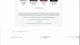 the mysterious bookshop e-newsletter scroll-through