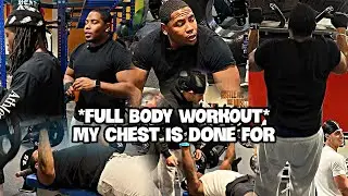 FULL BODY WORKOUT *MY CHEST IS DONE FOR*