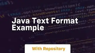 java text format example