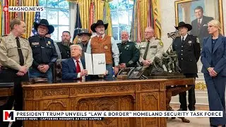 🇺🇸 President Trump Unveils 'Law & Border' Homeland Security Task Force at The White House [LIVE]