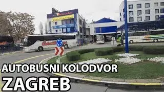 Bus Ride | Arrival at Zagreb Main Bus Station | Dolazak na AK Zagreb
