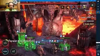Raid clan boss fight.