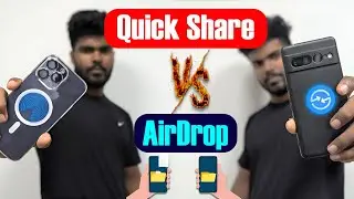 ඉක්මනින් File share කරන්න ⏩📁 Quick Share ද? Airdrop ද? 😎🔥#apple #android #quickshare #airdrop #tech