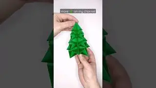 Origami Christmas tree 🎄 #shorts #christmastree