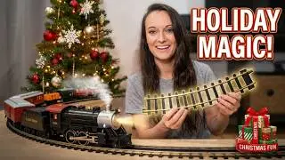 🚂 All Aboard for Holiday Fun: Classic Model Electric Train Set! 🎄