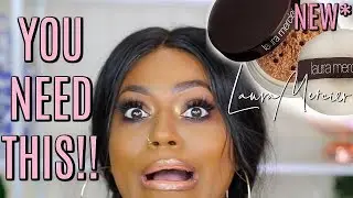 OMG! NEW LAURA MERCIER GLOW Translucent Loose Setting Powder! Dark Skin