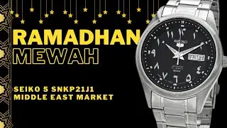 Rekomendasi Seiko Automatic Di Bulan Ramadhan & Idul Fitri - Seiko 5 SNKP21J1 Arabic Dial