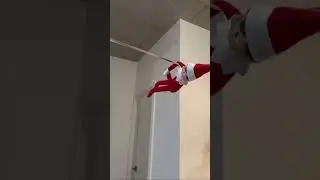 Our Hanging Elf 😱 | Easy Elf on The Shelf Ideas 💡 🎄 for the Lazy Mom